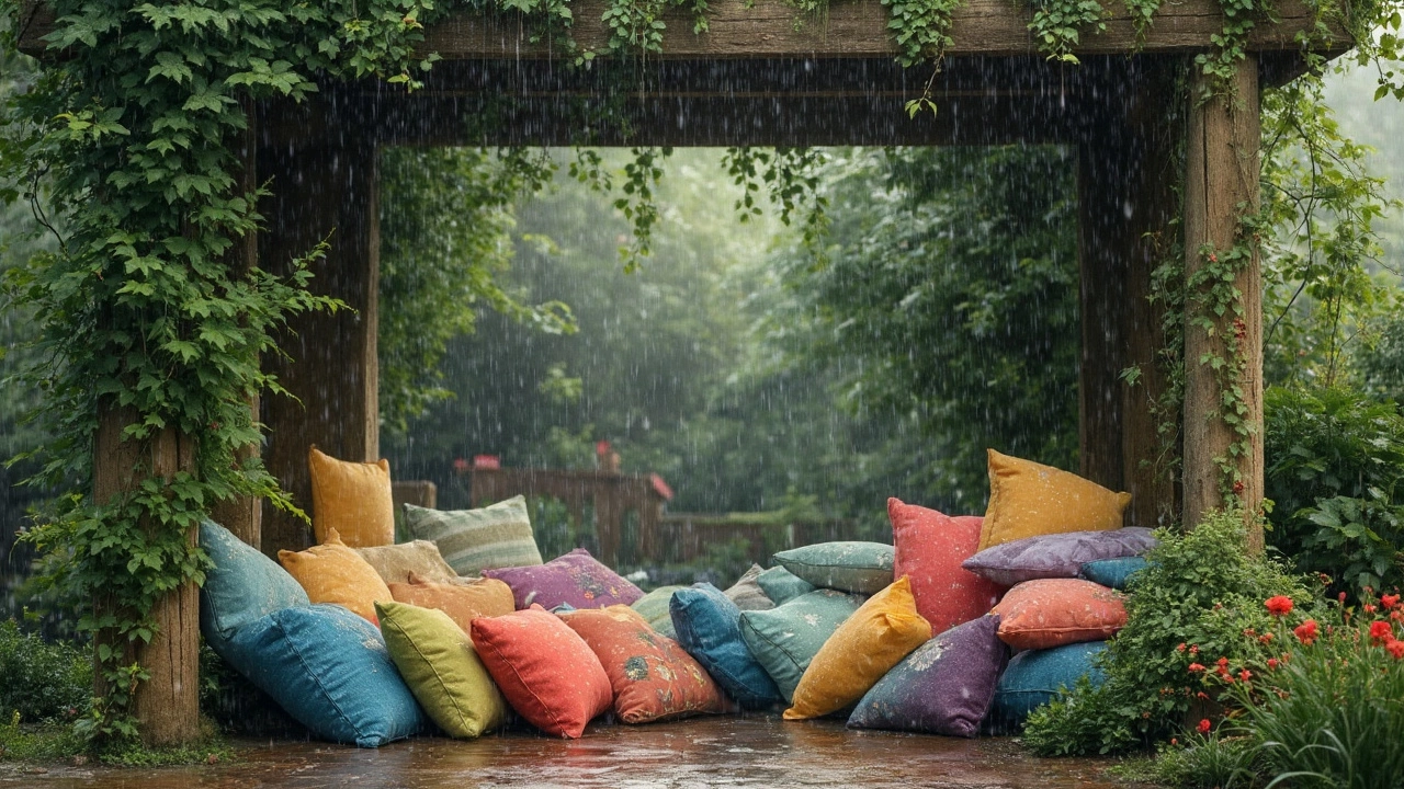 Where to Stash Those Patio Cushions When It Rains