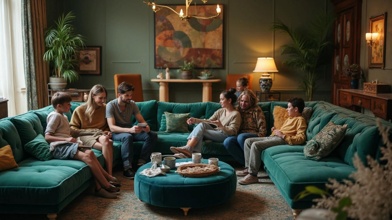 Corner Sofas as Color Anchors