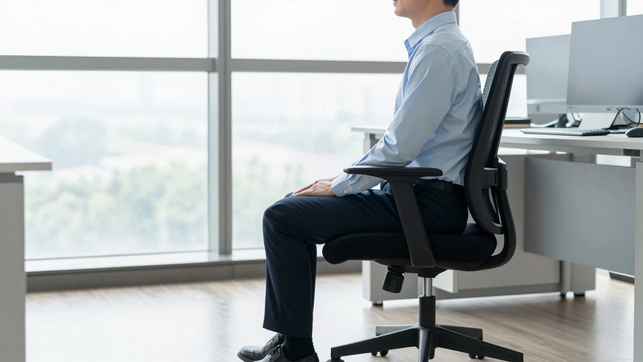 How to Sit in an Office Chair to Avoid Belly Fat: Posture, Movement & Ergonomics